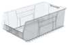 Akro-Mils 300 lb Storage Bin, Plastic, 16 1/2 in W, 11 in H, 29 7/8 in L, Clear 30293SCLAR
