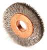 Weiler Crimped Wire Wheel Wire Brush, Arbor, 1" 90856