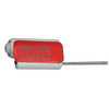 Tydenbrooks EZ Loc Zinc Cable Seal, Laser Marked Type, PK100 VCEZ11612WHIRELSTG-GRAI