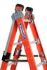 Werner Multipurpose Ladder, Extension, Stepladder Configuration, 12 ft, Fiberglass, 375 lb Load Capacity 7807