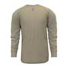 National Safety Apparel Flame Resistant Crewneck Shirt, Khaki, Modacrylic, S C51FRSRLSSM