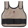 Chill-Its By Ergodyne Cooling Vest with Packs, Khaki, S/M 6230