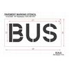 Rae Pavement Stencil, Bus, STL-108-71215 STL-108-71215