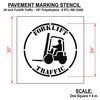 Rae Pavement Stencil, Forklift Traffic, STL-108-12402 STL-108-12402