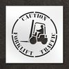 Rae Stencil, Caution Forklift Traffic, STL-108-12415 STL-108-12415