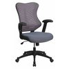 Flash Furniture Executive Chair, Mesh, 21 3/4- Height, Padded, Gray Mesh BL-ZP-806-GY-GG