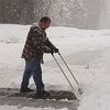 Manplow Snow Shovel, 48 in Aluminum U Handle Handle, HDPE Blade Material, 32 in Blade Width REV32
