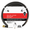 Zoro Select Water Hose, Cold, PVC, 50 ft., Black 423H89