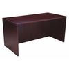 Boss 66" W Office Desk, Mahogany N102-M