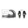 Buyers Products 2-Hole Plain Finish Drop-Forged Heavy Duty Towing Hook Pairs B2801A