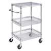 Honey-Can-Do Heavy Duty Rolling Cart, 3-Tier, Chrome CRT-01451