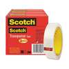 3M Transparent Tape, 1 x 2592 in., PK3 600-72-3PK