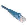 Tripp Lite Cat5e Cable, Snagless, Molded, M/M, Blue, 4ft N001-004-BL