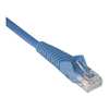 Tripp Lite Cat6 Cable, Snagless, Molded, M/M, Blue, 15ft N201-015-BL