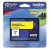 Brother Label Tape Cartridge 1", Black/Yellow TZE651