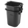 Rubbermaid Commercial Pail, Heavy Duty, 5 qt., Black 1857378