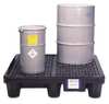 Ultratech Ultra Spill Pallet(R), Economy Model, 66 gal Spill Capacity, 4 Drum, 3000 lb, Polyethylene 1113