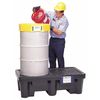 Ultratech Ultra Spill Pallet(R), Economy Model, 66 gal Spill Capacity, 2 Drum, 1500 lb, Polyethylene 2504