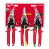 Milwaukee Tool 10 in. x 2 in. Left/Right/Straight Aviation Snip (3-Piece) 48-22-4533