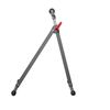 Protocol Portable Material Support Stand W/ Horizontal Roller, 11-1/2 in W, 28 in to 44 in H, Steel 67108-G