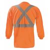 Occunomix Long Sleeve T-Shirt, S, Orange, Polyester LUX-LST2BX-OS