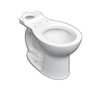 American Standard Toilet Bowl, 1.28 gpf, Gravity Fed, Floor Mount, Round, White 3195B101.020