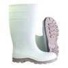 Talon Trax Knee Boots, Size 10, 15" H, White, Plain, PR 45DZ20