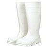 Talon Trax Knee Boots, Size 7, 15" H, White, Plain, PR 45DZ17