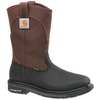 Carhartt Size 10-1/2 Men's Western Boot Steel Work Boot, Brown/Black CMP1258