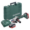 Metabo Battery Included Angle Grinder Kit, 18V DC, 6 in Wheel Dia. WPB18 LTX 150 BL 2x 6.2Ah LiHD kit