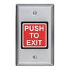 Sdc Push to Exit Button, 2-7/8 in.W, Momentary 422U