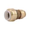 Sharkbite Push-to-Connect Transition Coupling, 1/2 in Tube Size, Brass, Brass UIP4008