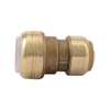 Sharkbite Push-to-Connect Transition Coupling, 3/4 in Tube Size, Brass, Brass UIP4016