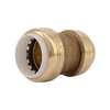 Sharkbite Push-to-Connect Transition Coupling, 1 in Tube Size, Brass, Brass UIP4020