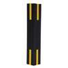 Zoro Select Column Protector, Blck, 72inH, 18inW, I-Beam V-PAD-I-612