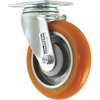 Zoro Select Swivel Plate Caster, Polyurethane, 450 lb. CDP-G-87