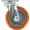 Zoro Select Swivel Plate Caster, Polyurethane, 450 lb. CDP-G-87