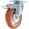 Zoro Select Swivel Plate Caster, Polyurethane, 450 lb. CDP-G-88