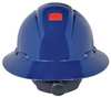 3M Full Brim Hard Hat, Type 1, Class E, Ratchet (4-Point), Navy Blue H-810R-UV