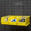 Akro-Mils 30 lb Hang & Stack Storage Bin, Plastic, 5 1/2 in W, 5 in H, 10 7/8 in L, Yellow 30230YELLO