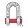 Crosby Shackle, 7/16 in., 3000 lb., Round Pin 1018883