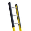 Louisville Manhole Ladder, Fiberglass, Yellow Finish, 375 lb Load Capacity FE8910