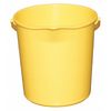 Tough Guy 3 gal Round Bucket, 12 1/2 in Dia, Yellow, Polypropylene 48LZ06