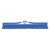 Tough Guy 23 13/32 in Sweep Face Broom Head, Stiff, Synthetic, Blue 48LZ30