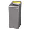 Rubbermaid Commercial 15 gal Rectangular Recycling Bin, Open Top, Gray, Steel, 1 Openings 1961619