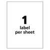 Avery 8-1/2" x 11" GHS Chemical Labels for Inkjet Printers, 50 labels/50-sheets 7278260521