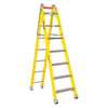 Louisville Multipurpose Ladder, Extension, Stepladder Configuration, 11 ft, Fiberglass, 375 lb Load Capacity FXC1207