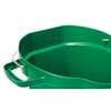 Vikan 5 1/4 gal Round Hygienic Bucket, 15 in H, 14 1/8 in Dia, Green, Polypropylene/Stainless Steel 56922