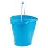 Vikan 5 gal. Round Hygienic Bucket, 15 in H, 14 1/8 in Dia, Blue, polypropylene 56923