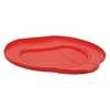 Vikan Round Pail Lid, 14 39/64 in Dia, Red, Polypropylene 56934